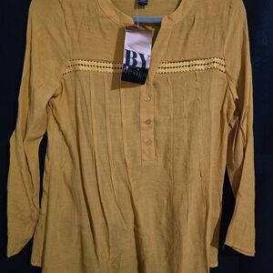 BY Design Mustard Blouse for Women
